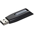 Verbatim® Store 'n' Go™ V3 USB 3.0 Flash Drive, 256GB, Gray