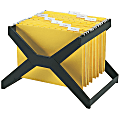 Deflecto Desktop Hanging File X-Rack, Legal Size, Black 1 thumbnail image
