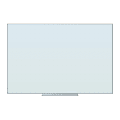 U Brands® Frameless Floating Non-Magnetic Glass Dot Grid Dry-Erase Board, 36" X 24", Frosted White (Actual Size 35" x 23")