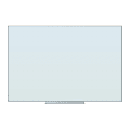 U Brands® Floating Non-Magnetic Ghost Grid Glass Dry-Erase Board, 36" X 24", White Frosted Surface, Frameless, Actual Size 35" X 23" (2798U00-01) 1 thumbnail image