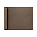 LUX Open-End 10" x 13" Envelopes, Peel & Press Closure, Chocolate Brown, Pack Of 1,000