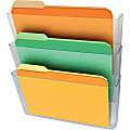 Deflecto Stackable Wall Pocket File, 3 Pack, Clear 1 thumbnail image