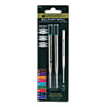 Monteverde® Ballpoint Refills For Montblanc Ballpoint Pens, Medium Point, 0.7 mm, Green Ink, Pack Of 2