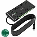 Plugable Surge Protector Power Strip with USB and 12 AC Outlets - Built-in 10.5W 2-Port USB Charger  - PS12USB25 1 thumbnail image