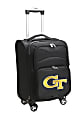 Denco Sports Luggage Expandable Upright Rolling Carry-On Case, 21" x 13 1/4" x 12", Black, Georgia Tech Yellow Jackets