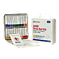 First Aid Only 50-Person First Aid Kit, 10"H x 10"W x 3"D, White 1 thumbnail image