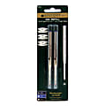 Monteverde® Capless Gel Refills For Montblanc® Ballpoint Pens, Medium Point, 0.7 mm, Blue/Black, Pack Of 2