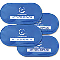 AllSett Health® Reusable Hot And Cold Gel Packs For Injuries, 5-5/16” x 10-7/16”, Blue, Pack Of 4 Gel Packs 1 thumbnail image