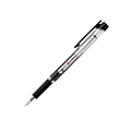 FORAY® Gel Stick Pens, Medium Point, 0.7 mm, Clear Barrel, Black Ink, Pack Of 6