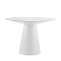 Eurostyle Wesley Round Dining Table, 30"H x 43-1/2"W x 43-1/2"D, Matte White