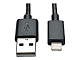 Tripp Lite 10in Lightning USB/Sync Charge Cable for Apple Iphone/Ipad Black 10" 10-pack 10pc - Lightning cable - M10010NBK10 1 thumbnail image