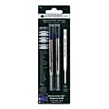 Monteverde® Soft Roll Parker® Style Ballpoint Refills, Broad Point, 0.9 mm, Blue/Black, Pack Of 2 1 thumbnail image