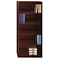 Bush Business Furniture Quantum 5 Shelf Bookcase, 30"W, Harvest Cherry, Premium Installation