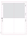 ComplyRight Tax Forms, W-2, Employee, Blank, V-Fold, 4-Up, 8 1/2" x 11", Pack Of 500