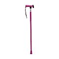 HealthSmart® Colorful Adjustable Gel-Handle Aluminum Folding Walking Cane, 37", Pink 1 thumbnail image