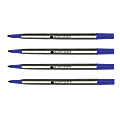 Monteverde® Rollerball Refills For Parker Rollerball Pens, Fine Point, 0.5 mm, Blue, Pack Of 4