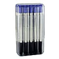 Monteverde® Rollerball Refills For Parker® Rollerball Pens, Fine Point, 0.5 mm, Blue/Black, Pack Of 35 Refills