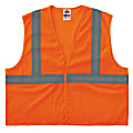 Ergodyne GloWear 8205HL-ECO Polyester Hi-Vis Vest, XS, 100% Recycled, Orange 1 thumbnail image