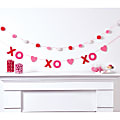 Amscan XOXO Valentine's Day Plastic Banner Set, 72” x 4-3/4”, Red/Pink, Set Of 2 Banners