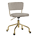 LumiSource Tania Task Chair, Silver/Gold