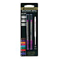Monteverde® Ballpoint Refills For Sheaffer Ballpoint Pens, Medium Point, 0.7 mm, Pink, Pack Of 2 Refills