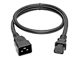 Tripp Lite 3ft PDU Power Cord Cable C13 to C20 Heavy Duty 15A 14AWG 3' - Power cable - IEC 60320 C20 to power IEC 60320 C13 - AC 100-250 V - 3 ft - molded - black 1 thumbnail image