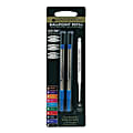 Monteverde® Ballpoint Refills For Sheaffer Ballpoint Pens, Medium Point, 0.7 mm, Turquoise, Pack Of 2 Refills