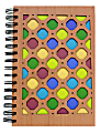 Inkology Laser Cut Journals, 5-7/8" x 8-1/4", College Ruled, 192 Pages (96 Sheets), Wood Dots, Pack Of 6 Journals