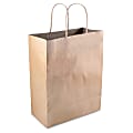 Cosco Premium Shopping Bags, 10 1/4" x 8", Brown Kraft, Pack Of 50 Bags