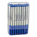 Monteverde® Ballpoint Refills For Sheaffer Ballpoint Pens, Medium Point, 0.7 mm, Blue, Pack Of 50 Refills