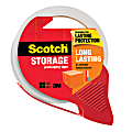 Scotch® Long Lasting Storage Packaging Tape With Dispenser, 1 7/8" x 54.6 Yd, Clear