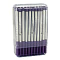 Monteverde® Ballpoint Refills For Sheaffer Ballpoint Pens, Medium Point, 0.7 mm, Purple, Pack Of 50 Refills