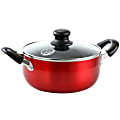 Better Chef 8 Qt Aluminum Dutch Oven, 6-1/2"H x 10"W x 10"D, Red 1 thumbnail image