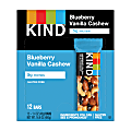 KIND Blueberry Vanilla And Cashew Fruit And Nut Bars, 1.4 Oz, Pack Of 12
