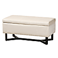 Baxton Studio Esther Storage Ottoman, Beige 1 thumbnail image