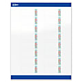 Avery® Printable Labels With Sure Feed® Technology, S00-EVC, 1" x 2-5/8", Glossy White With Preprinted Watercolor/Gold Leaf Design, Pack Of 160 1 thumbnail image