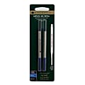 Monteverde® Capless Gel Refills For Sheaffer Ballpoint Pens, Fine Point, 0.5 mm, Blue/Black, Pack Of 2 Refills