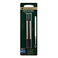 Monteverde® Capless Gel Refills For Sheaffer Ballpoint Pens, Fine Point, 0.5 mm, Black, Pack Of 2 Refills
