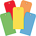 Partners Brand Shipping Tags, 100% Recycled, 4 3/4" x 2 3/8", Assorted Colors, Case Of 1,000 1 thumbnail image
