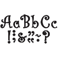 Teacher Created Resources Bling Letters With Jewels, 5", Black, Pack Of 395 1 thumbnail image