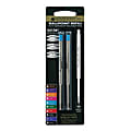 Monteverde® Ballpoint Refills For Waterman Ballpoint Pens, Medium Point, 0.7 mm, Blue, Pack Of 2 Refills