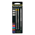 Monteverde® Ballpoint Refills For Waterman Ballpoint Pens, Medium Point, 0.7 mm, Orange, Pack Of 2 Refills