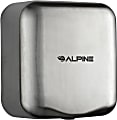 Alpine Industries Hemlock 220-Volt Commercial Automatic High-Speed Electric Hand Dryer With Wall Guard, Brushed Silver 1 thumbnail image