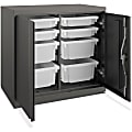 HON Flagship Modular Storage Cabinet - 30" x 18" x 28" - Material: Metal - Finish: Gray 1 thumbnail image