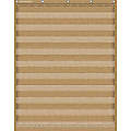 Teacher Created Resources 10-Pocket Pocket Chart, 34" x 44", Burlap