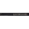 Cisco SG250X-24 24-Port Gigabit with 4-Port 10-Gigabit Smart Switch - 24 Ports - Manageable - 10 Gigabit Ethernet - 1000Base-X - 2 Layer Supported - Twisted Pair - Rack-mountable - Lifetime Limited Warranty