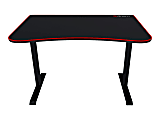 Arozzi Arena Fratello - Table - curved - black - black base