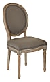 Ave Six Lillian Oval-Back Chair, Klein Otter/Light Brown 1 thumbnail image