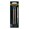 Monteverde® Capless Gel Refills For Waterman Ballpoint Pens, Fine Point, 0.5 mm, Blue, Pack Of 2 Refills