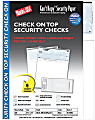 Blanks/USA Kan't Kopy Security Check-On-Top Paper, Letter Size (8 1/2" x 11"), Pack Of 500 Checks, Void Blue